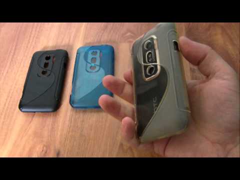 HTC EVO 3D - Back Hard Gel TPU Rubber Soft Case Cover