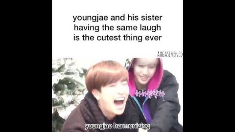 got7 youngjae and his sister....😂🤣😅#got7#aghase#youngjae#mark#bambam#jinyoung#jackson#jb#trending