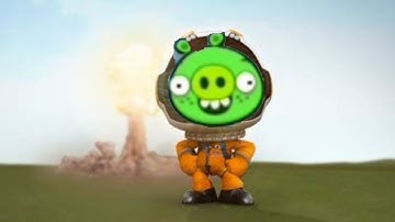 Multistaged rocket in Bad Piggies