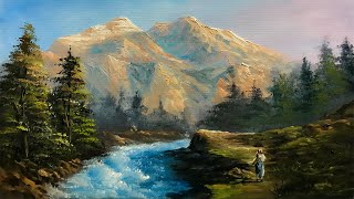 Forest River Painting | Easy Forest River Landscape Painting Tutorial By Nepali Artist  Art Candy