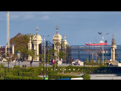 ممشى ديليسبس وساحه مصر بمدينه بورسعيد    