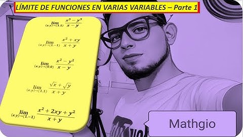 Límite de funciones en varias variables - Cálculo vectorial