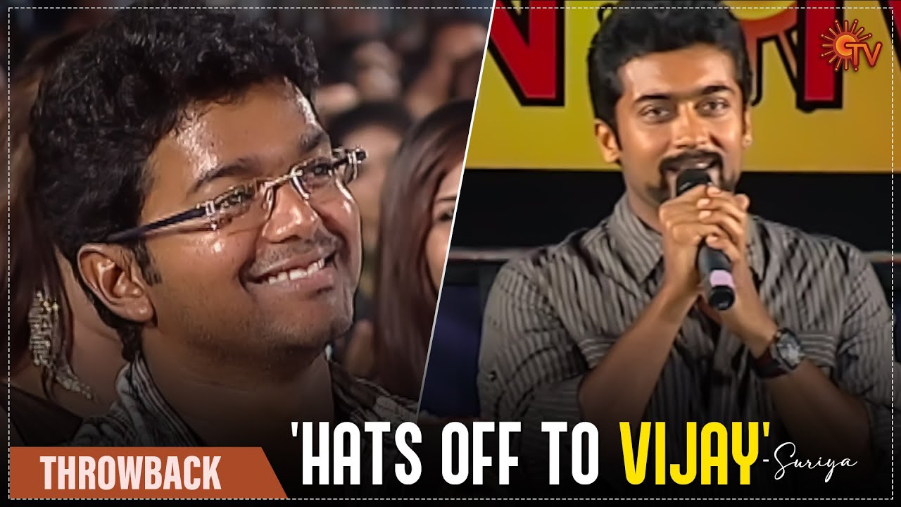 Suriya about Vijay  FEFSI  Best Moments  Sun TV Throwback