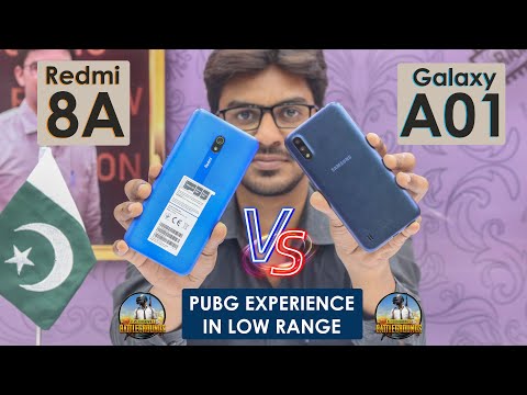 Samsung Galaxy A01 vs Redmi 8A Comparison  SD439 vs SD439  PUBG Experience in Low Range