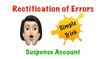 Rectification of Errors in accounting class 11