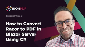 How to Convert Razor to PDF in Blazor Server Using C# | IronPDF