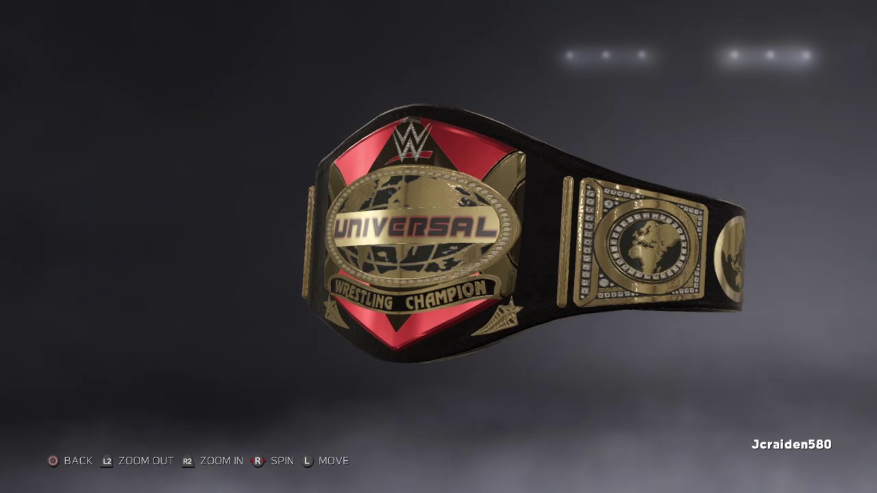 WWE 2K17 custom universal championship 2 - YouTube