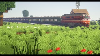 Minecraft Steve's Railroad | Feat. Immersive Railroading