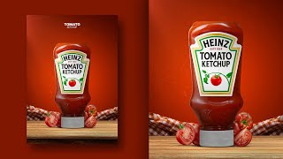 Heinz Ketchup Poster Design | Photoshop