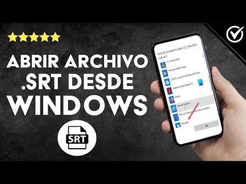 ¿Cómo abrir archivos con EXTENSIÓN .SRT desde PC Windows?