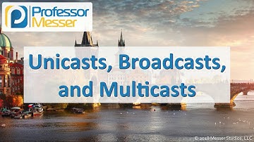 Unicasts, Broadcasts, and Multicasts - CompTIA Network+ N10-007 - 1.3