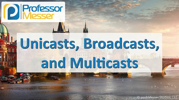 Unicasts, Broadcasts, and Multicasts - CompTIA Network+ N10-007 - 1.3