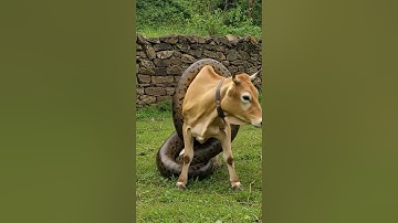 🔥 Giant Snake vs Cow