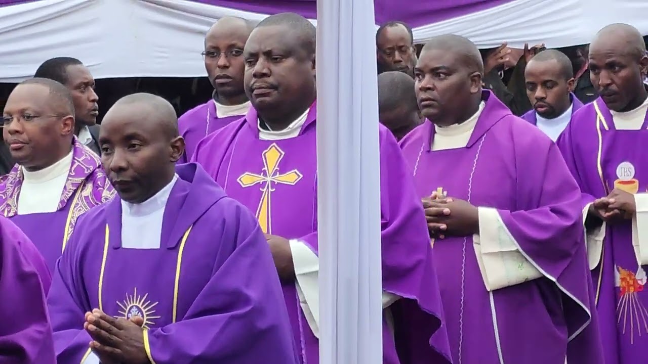 REQUIEM MASS OF REV. FR. KAMAMIA ARCHDIOCESE OF NYERI DEAD IN A TRAGIC ROAD ACCIDENT