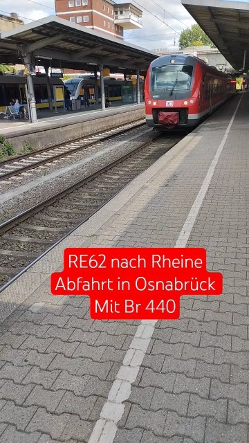 RE42 nach Rheine mit Baureihe 440 - YouTube