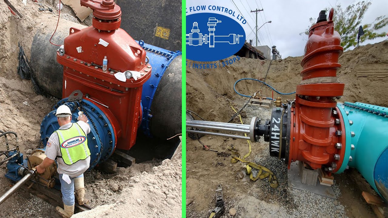 Tapping In Construction INGENIOUS CONSTRUCTION Hot Tapping Live Line Drilling Operation - YouTube