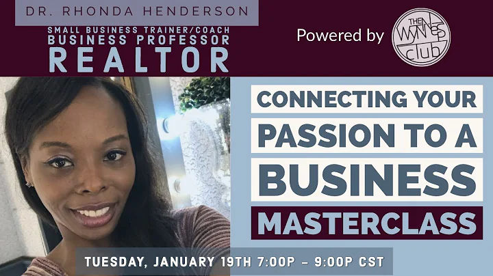 #TWCMasterclass Connecting Your Passion to a Busin...
