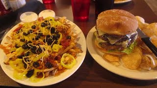 Wagon Wheel Bar & Grill Beast Burger & large Loaded Fries MASSIVE FOOD ORDER YOU WILL BE AMAZED