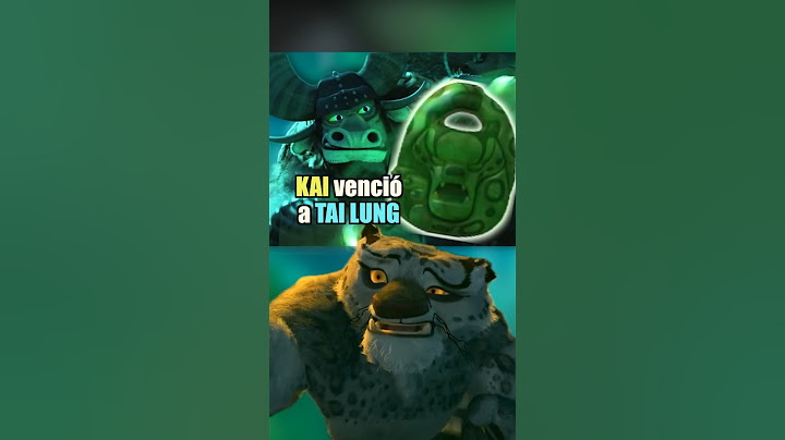 KAI tambien venció a TAI LUNG #kungfupanda #tailung #po
