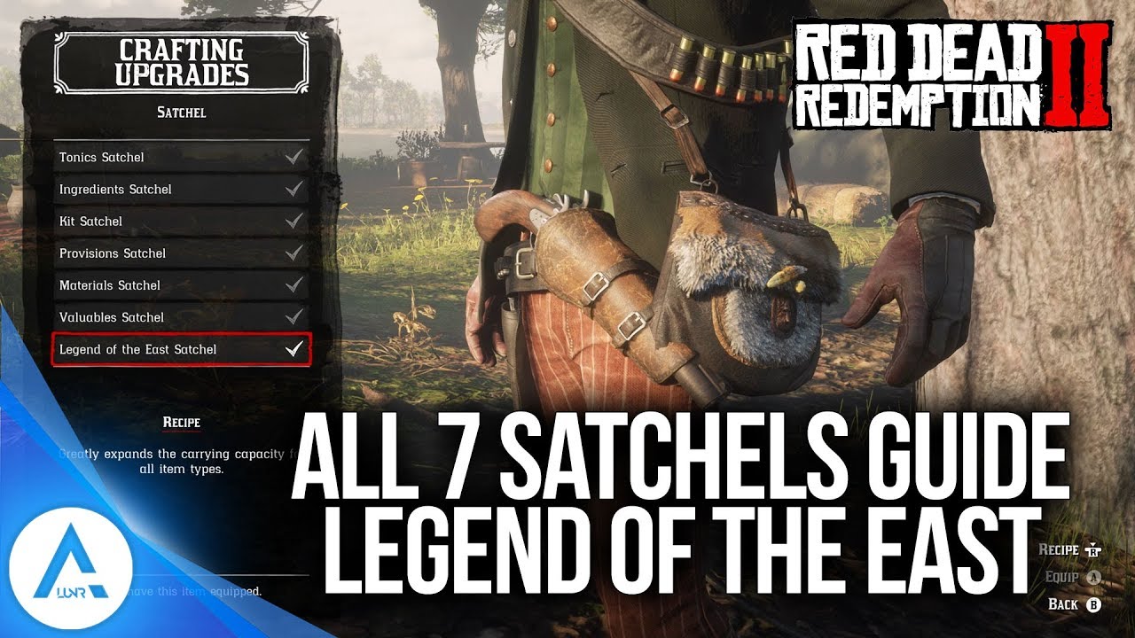 Dead Redemption 2: All 7 Satchel Upgrades - Legend of the East Satchel Guide - YouTube