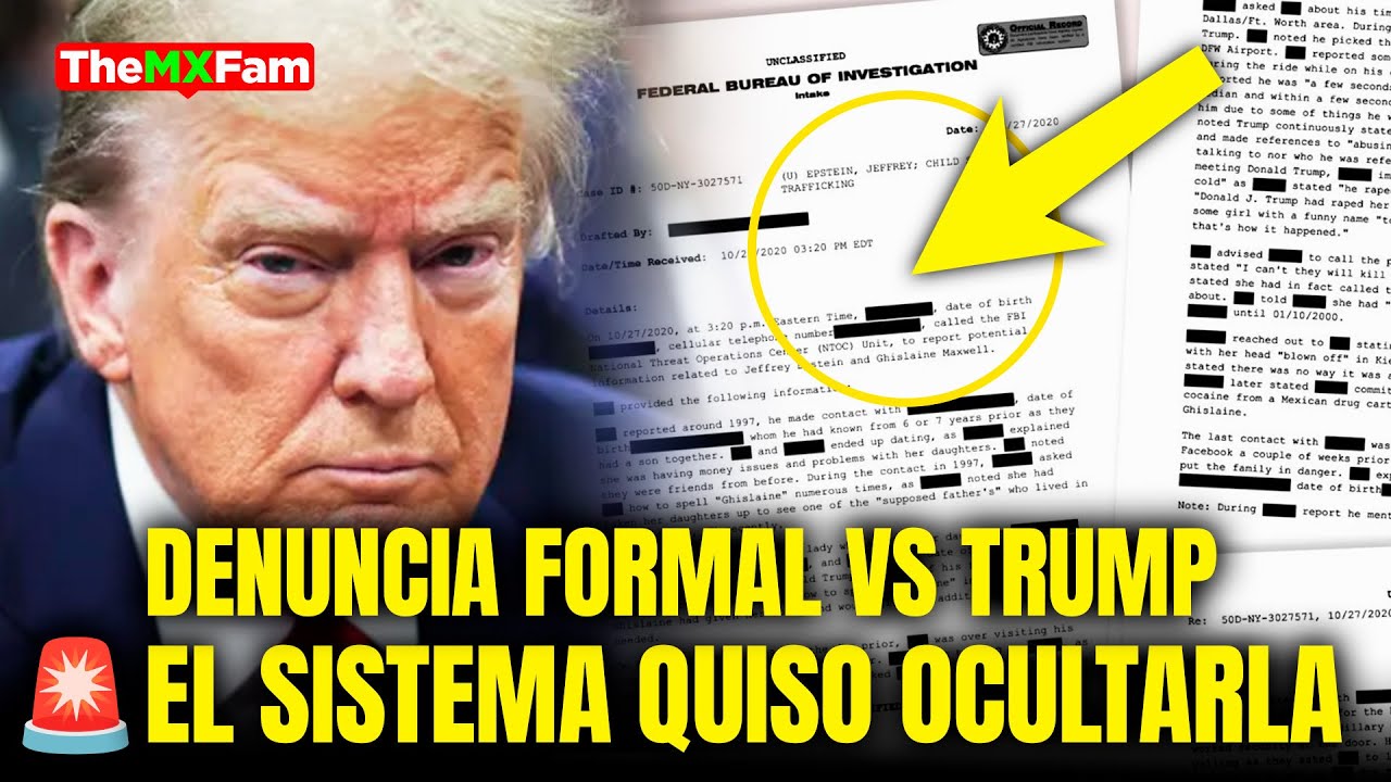 Trump IMPLICADO en DENUNCIA GRAVE que el FBI decidió ocultar