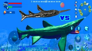 Helicoprion vs Onchopristis - Helicoprion Simulator - Android Gameplay #6 - Dinosaur Simulator Game screenshot 2