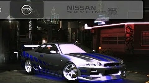 2 Fast 2 Furious Skyline R34 Fast Race l NFS Underground  2 #nfs #nfsu2 #nissanskyline #paulwalker