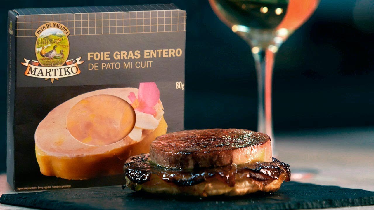 Foie gras entero de pato mi cuit caramelizado con manzana - Cocinatis -  YouTube