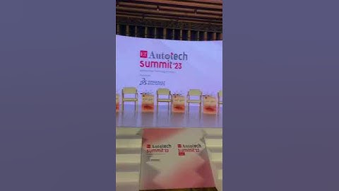 The Stage at ETAuto Tech Summit is Ready