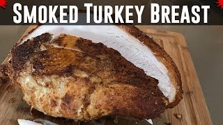 A simple and classic recipe using paprika, garlic powder, black
pepper, little salt to rub 5 pound turkey breast before smoking it
with apple hic...