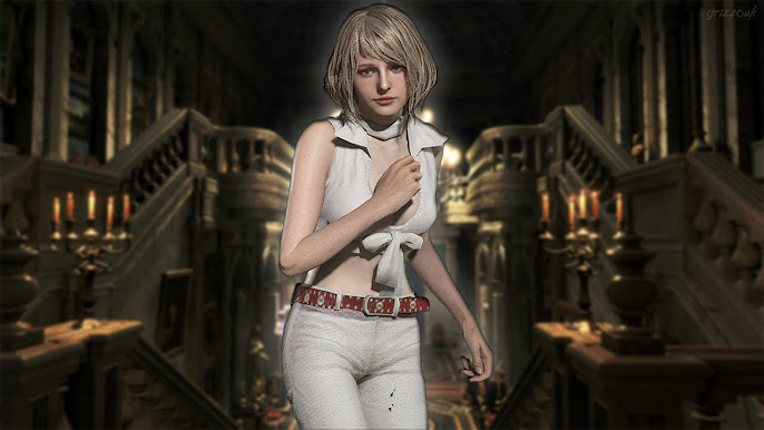 Ashley Graham Cosplay Re4 Remake Resident Evil Video Game women Female  Cosplay Resident Evil Cosplay Ashley 