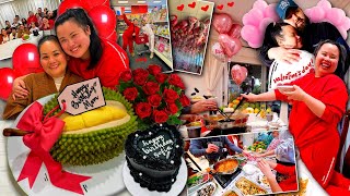 VLOG: partying with my family, birthday surprises, NO budget shopping spree, Valentine's Day date! 💕