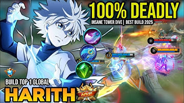 HARITH BEST BUILD 2025 | BUILD TOP 1 GLOBAL HARITH GAMEPLAY | MOBILE LEGENDS✓
