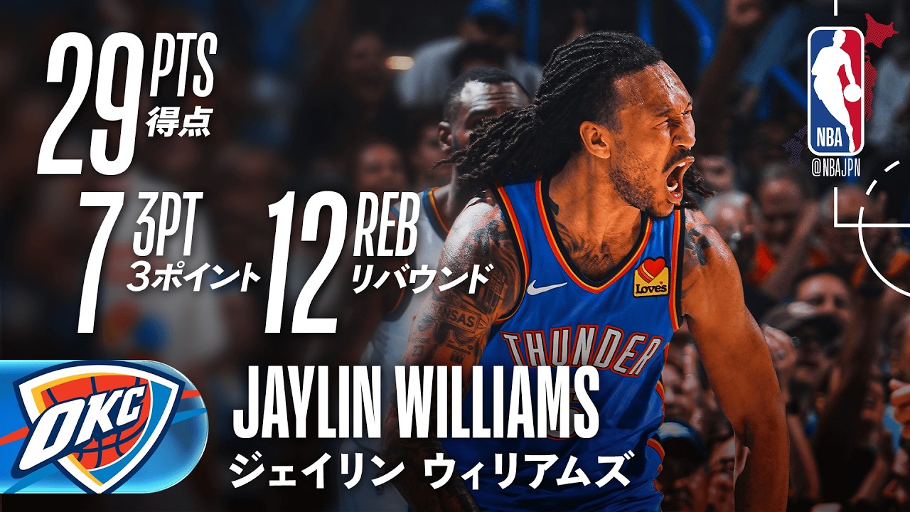 Джейлин Уильямс оформил дабл-дабл, забросив рекордные для своей карьеры семь трёхочковых бросков.