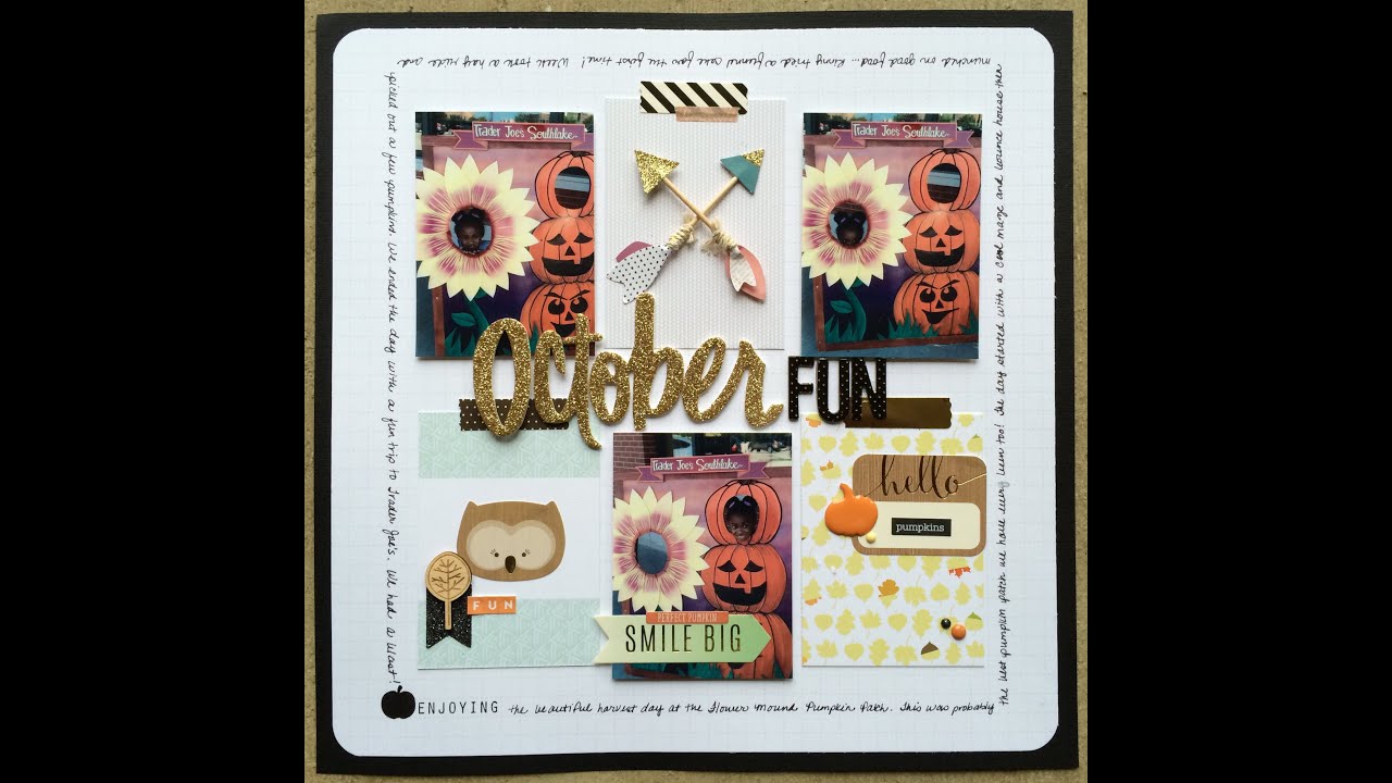 Scraptastic Design Team Layout Out #3 - October Fun
