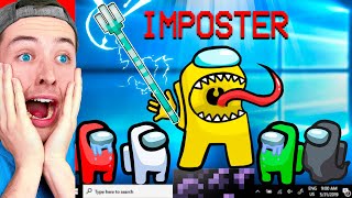 Reacting to Extreme ANIMATION vs AMONG US (MINECRAFT?)