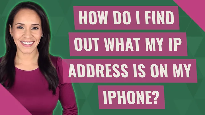 How do I find out what my IP address is on my iPhone?