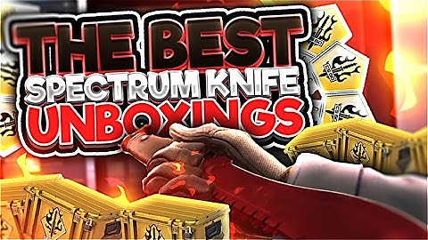 TOP 5 MOST INSANE SPECTRUM KNIFE CASE OPENINGS! CSGO SPECTRUM KNIFE UNBOXING!