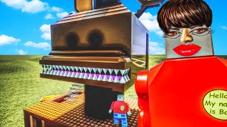 We Stayed at The 5 Star FNAF Hotel and a Lego Train Ruined It in Brick Rigs?!