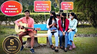 Break Up Sad Singing Reaction Video On Cute Girls||Sad Song Mashup||Reaction Video Prank||Alone Soul