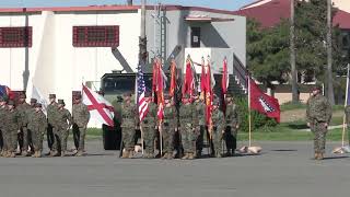 Marine Corps change of command ceremony in Pendleton, California