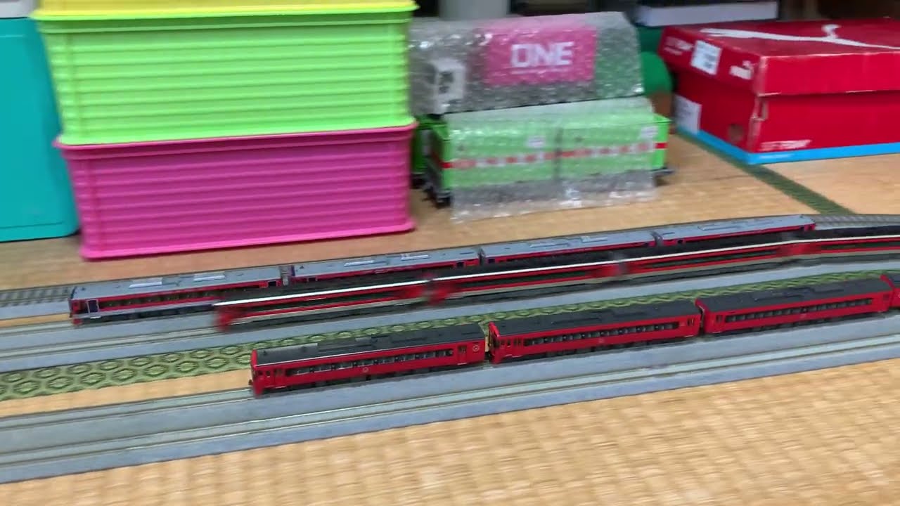 祝！マイクロエース キハ185系 JR九州色（登場時）特急「ゆふ」入線