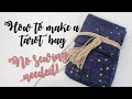 How to make a tarot bag. #NoSewing needed! Plus a surprise in the end of the video! ;)