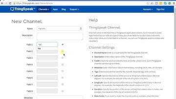 Create New Channel in thingSpeak - thingSpeak & MATLAB tutorial p.1