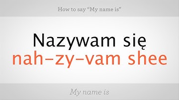 How to Say "My Name Is" in Polish | Polish Lessons