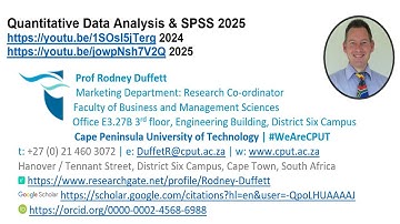 Quantitative Data Analysis & SPSS 2025