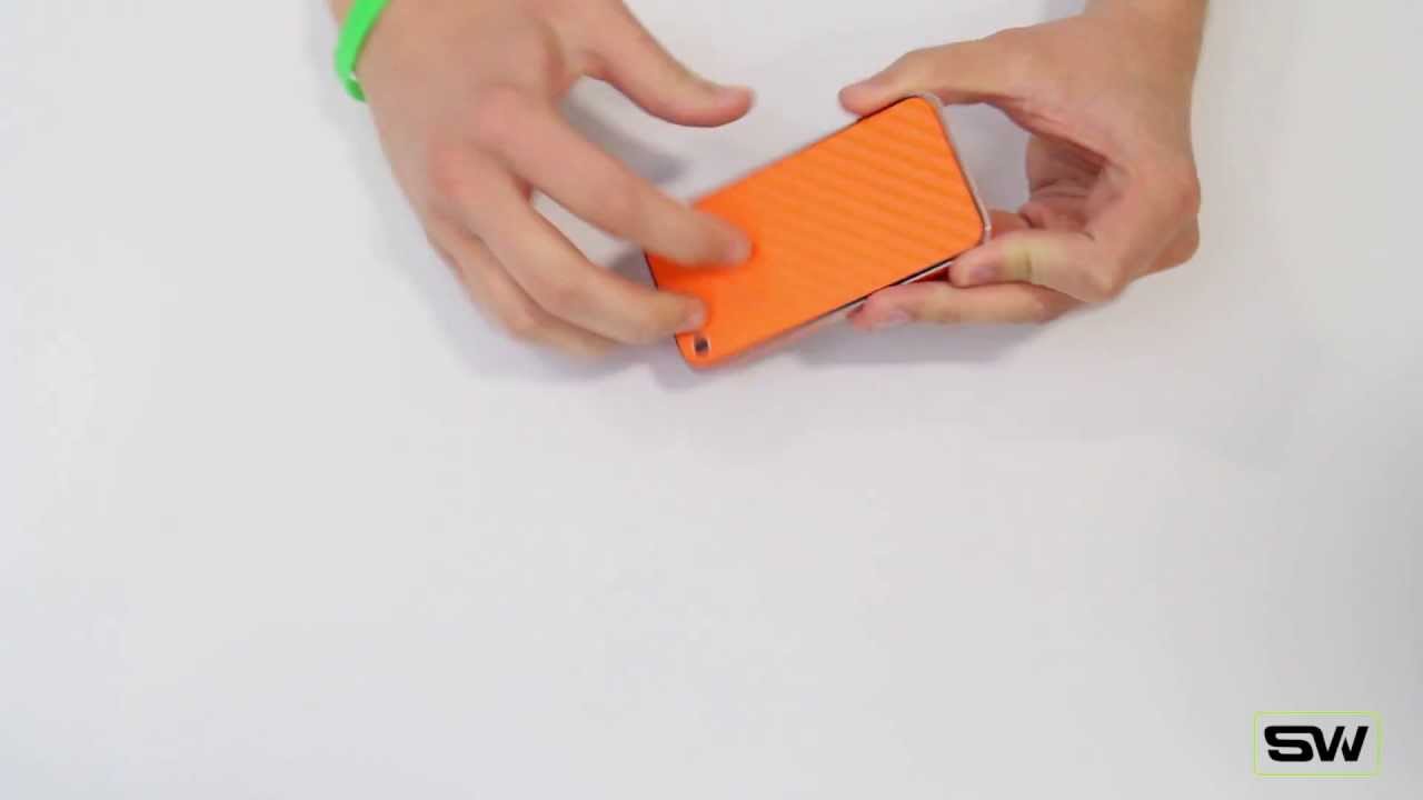 Introducing Slickwraps Orange Carbon Fiber for the iPhone