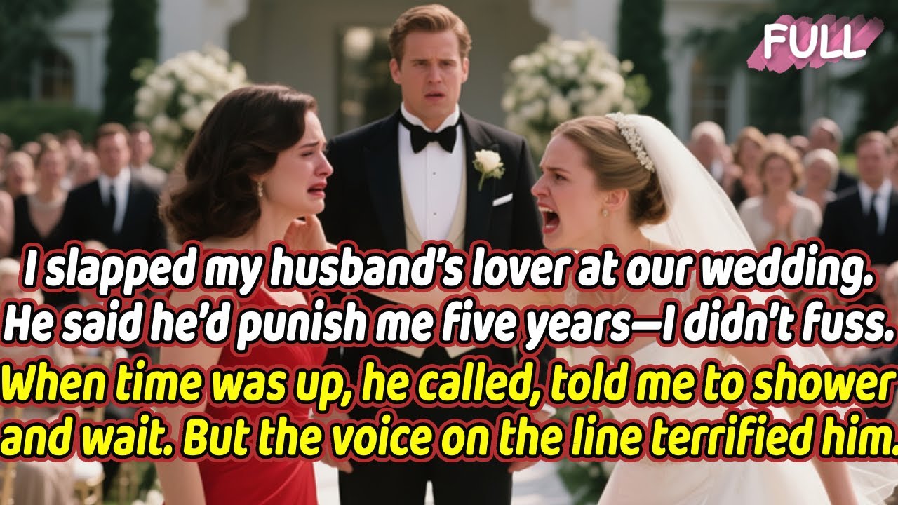 I slapped my husband’s lover at our wedding. He said he’d punish me five years—I didn’t fuss...