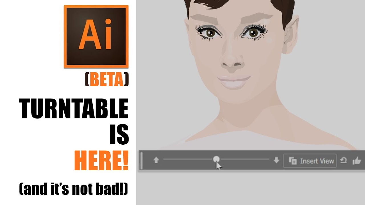 Adobe Illustrator Beta - Turntable Feature in Action!
