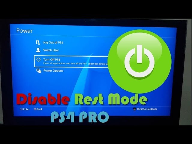 How to disable Rest Mode on the PS4 Pro and Power off from the Button - YouTube